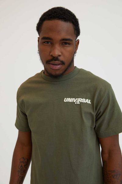 Pantone Yellow Puff Tee (Military Green)